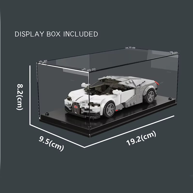 MOULDKING PB Super Drift Racing Bausteine Set Weiß MOC Modell Kit Sportwagen und Geländewagen aus Kunststoff - Bild 3