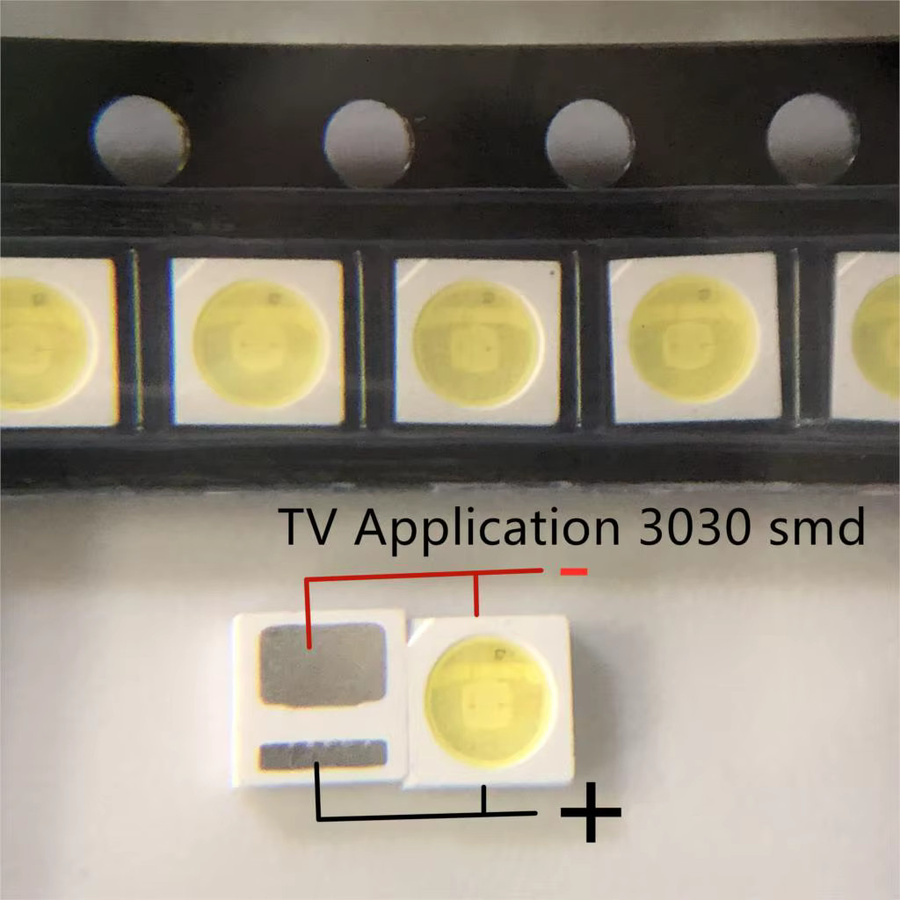 100 Stück Everlight LED Hintergrundbeleuchtung SMD Kaltweiß 1,8 W 6V 3V 150-187lm pt30w45 v1 - Bild 3