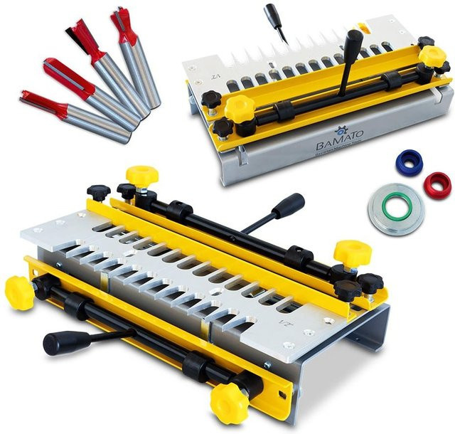BAMATO 2 in 1 Frässchablone BFS-350 in Gelb - Bild 1