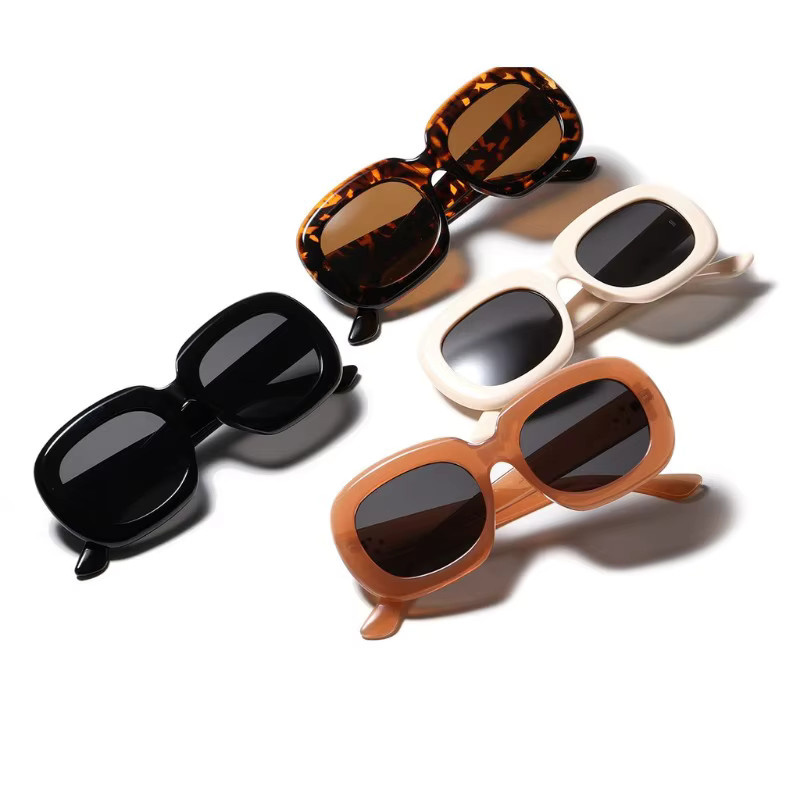 Samjune Sonnenbrille, Damen, Vollrand, Square, Kunststoff, Schwarz - Bild 4