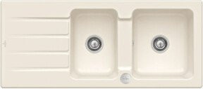 Villeroy & Boch Spüle Architectura Aufsatzspüle aus Keramik in Beige mit Ablaufgarnitur, Exzenter und CeramicPlus Beschichtung, Breite: 80 cm - Bild 1