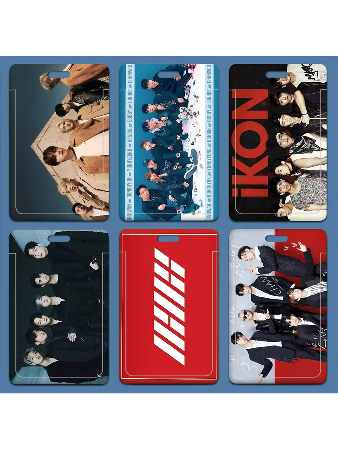 I-Ikon Kpop Kartenhalter aus Kunststoff für Firmenausweise und Arbeitskarten, Mehrfarbig - Bild 5