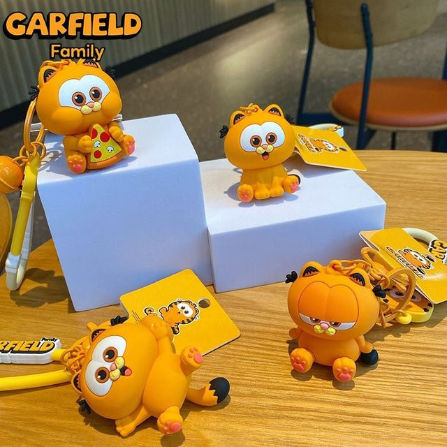 Garfield Schlüsselanhänger, Katzenpuppen-Anhänger, Unisex - Bild 1