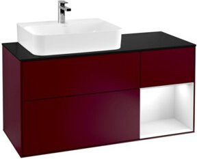 V&B Waschtischunterschrank Finion in Weiß, B/T/H: 120 x 50,1 x 50,1 cm - Bild 1