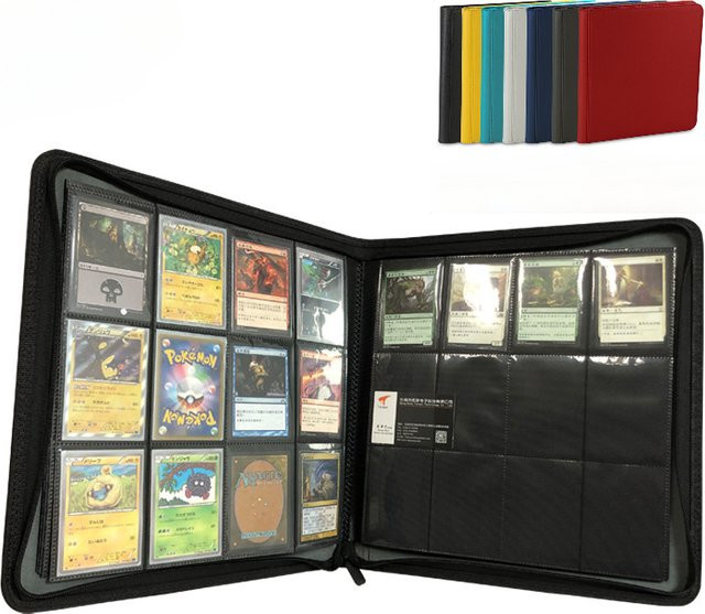 RyshePro Kartenbinder Sammelkartenhalter mit Ärmeln, 12 Taschen - Bild 1