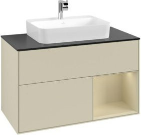 V&B Waschtischunterschrank Finion 100 in Lackausführung, Breite: 100 cm, Tiefe: 50,1 cm, Höhe: 50,1 cm - Bild 1