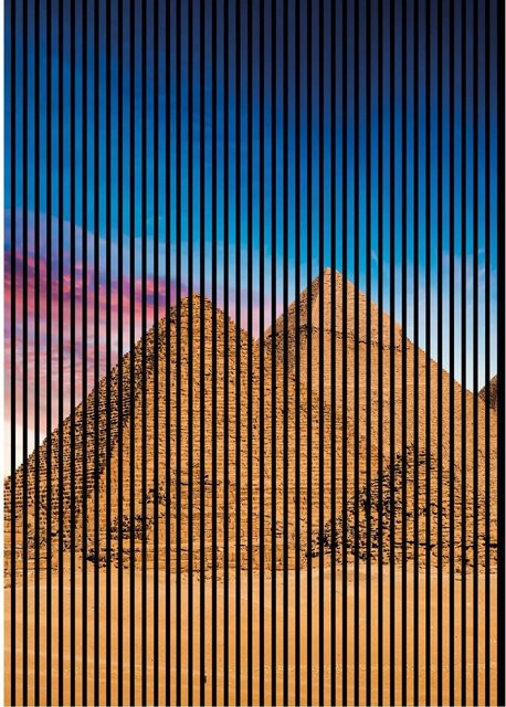 FN Acustico Akustikplatte Pyramiden in Bunt aus PET und MDF, B/H: 1693 x 2400 cm, Tiefe: 19 cm - Bild 1