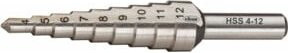 Vigour HSS-Stufenbohrer 4-12 mm in Silber, Gesamtlänge: 65 mm - Bild 1