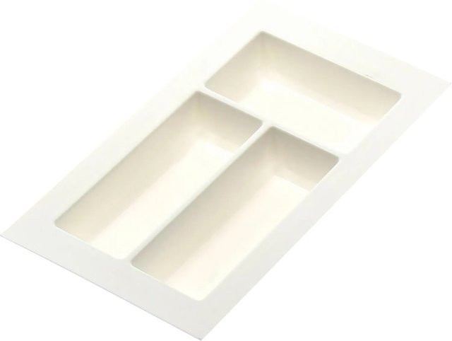 Agoform Besteckeinsatz Classico aus Kunststoff in Weiß, B/T/H: 44,0 x 38,1 x 5,05 cm, kürzbar - Bild 1