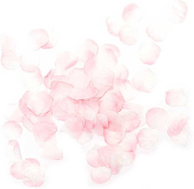 idee. Creativmarkt Stoff-Streublüten Rosenblätter in Softrosé für Hochzeiten und Familienfeste - Bild 1