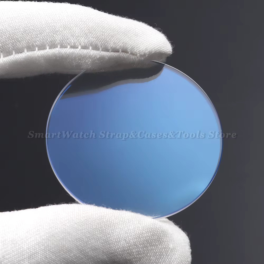 Uhrenglas Saphir, blau AR-beschichtet, doppelt gewölbt, 28 mm–38,5 mm, Unisex - Bild 3