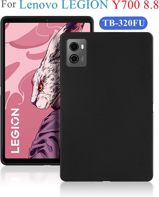 Silikon Schutzhülle für Lenovo Legion Y700 2nd Gen 8,8 Zoll TB-320F Tablet in Schwarz - Bild 1