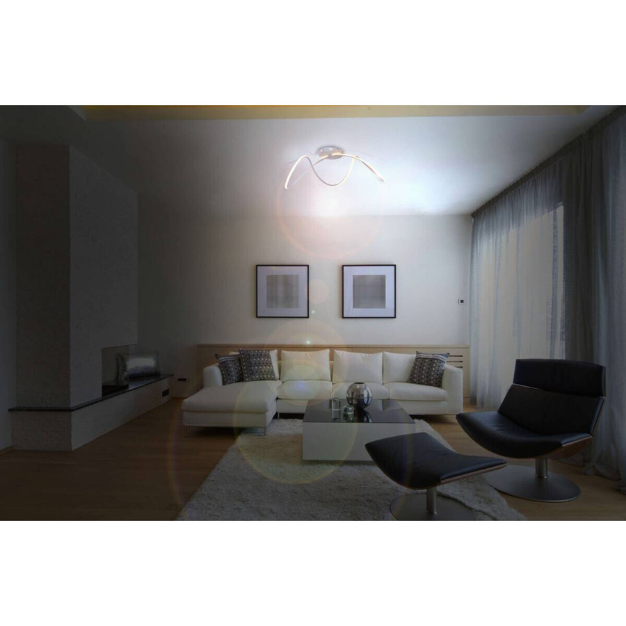 Näve LED-Deckenleuchte Odrive in Weiß, B/T/H: 28 x 14 x 67 cm - Bild 3