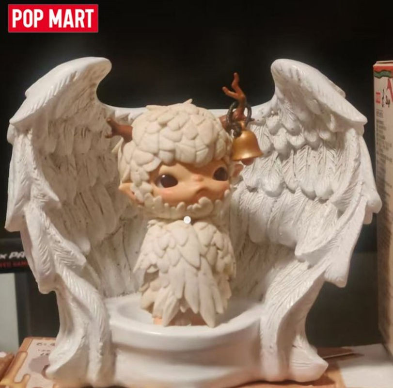POPMART Hirono Shelter Serie Mystery Box Blind Box Überraschungsspielzeug Anime-Figur aus Kunstharz in Weiß - Bild 1