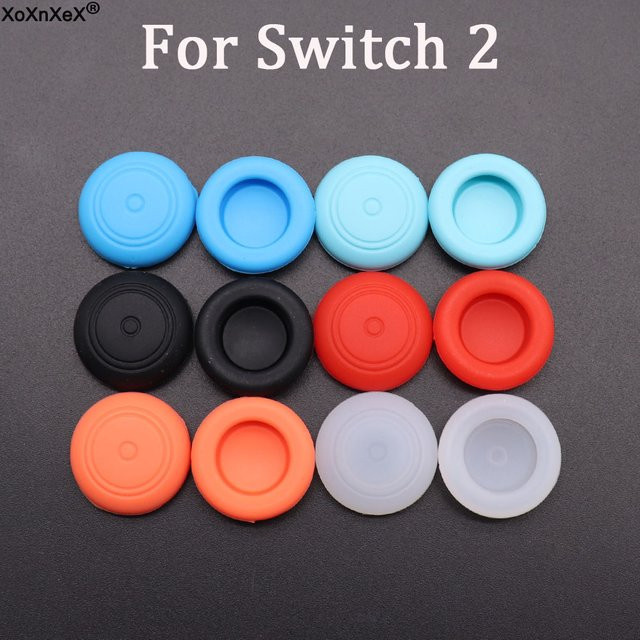 XOXNXEX Silikon-Daumenstick-Kappen im 2er-Set als Analog-Joystick-Abdeckungen für Switch2 Joycon Spielzubehör - Bild 1
