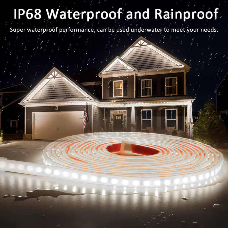 MJJC LED-Streifenlicht Warmweiß, 24 V, IP68 wasserdicht, SMD 2835 mit 120 LEDs, 1 m Länge - Bild 6