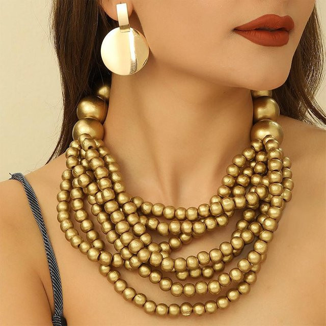Lucky Star Jewelry Schmuck-Set, Halskette, Ohrringe, Holz, Zirkonia, Damen - Bild 1