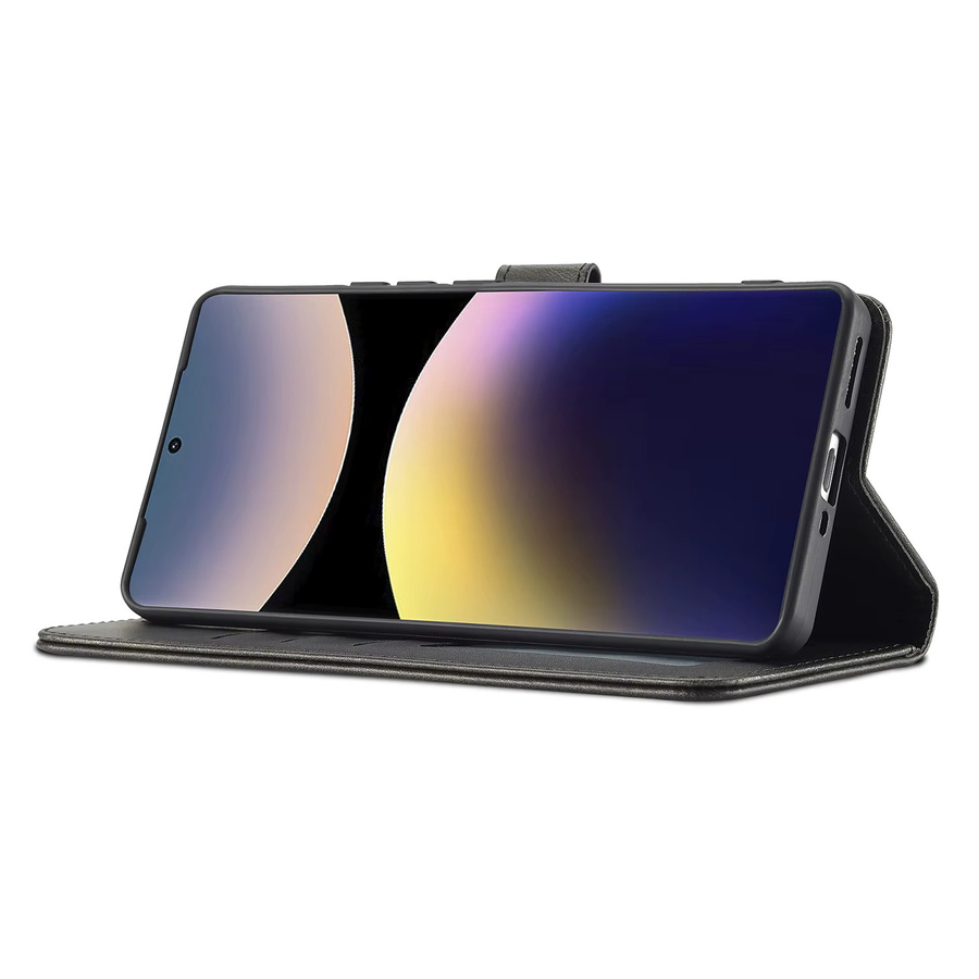 Xiaomi Flip-PU-Lederhülle als Brieftaschen-Kartenhülle für Redmi Note 15 Pro 4G 5G, Redmi Note 14 und Redmi Note 13 Pro 4G 5G, stoßfest, in Schwarz oder Braun - Bild 3