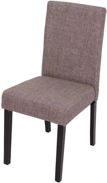 MCW Esszimmerstuhl Littau 2er-Set aus Textil in Grau mit dunklen Beinen - Bild 2