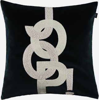 Polsterkissen JOOP! FABRICS STUDIO mit Vliesfüllung in Schwarz, B/B/H: 50 x 50 x 50 cm - Bild 1