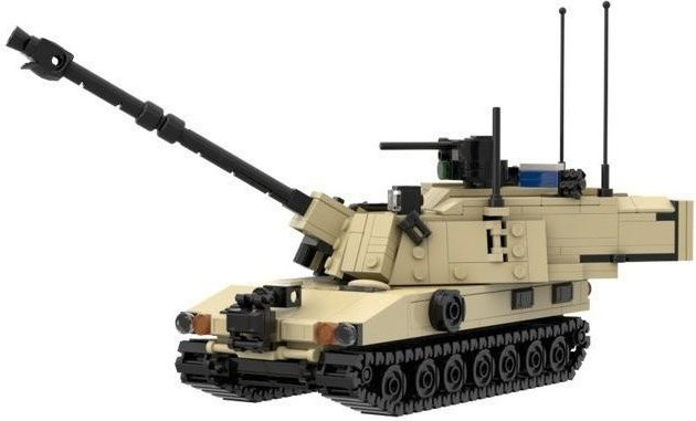 LEGO Militärserie M109 Paladin Selbstfahrlafette Artillerie, Panzer Modell, ab 3 Jahren - Bild 1