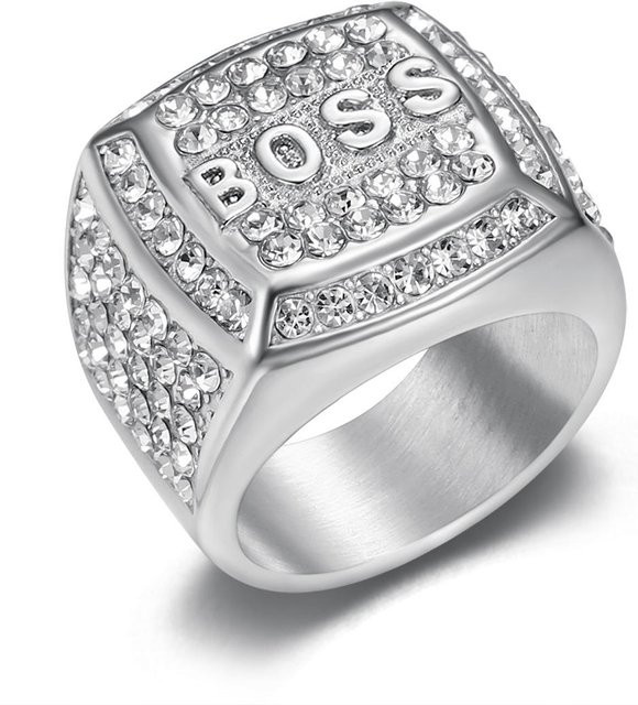 FOXANRY Jewelry Ring, Diamant, Zirkonia, Kupfer, Herren - Bild 1