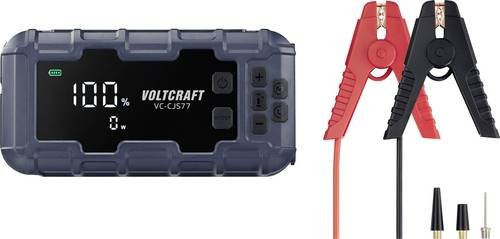 Voltcraft Schnellstartsystem VC-CJS77 Starthilfe 12V 600A mit 2x USB-Steckdose und Lade- sowie Aufbewahrungsstation in Grau - Bild 1