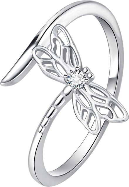 Orstarry Libellen-Tanz-Öffnungsring, 925 Silber, Damen, Zirkonia - Bild 1