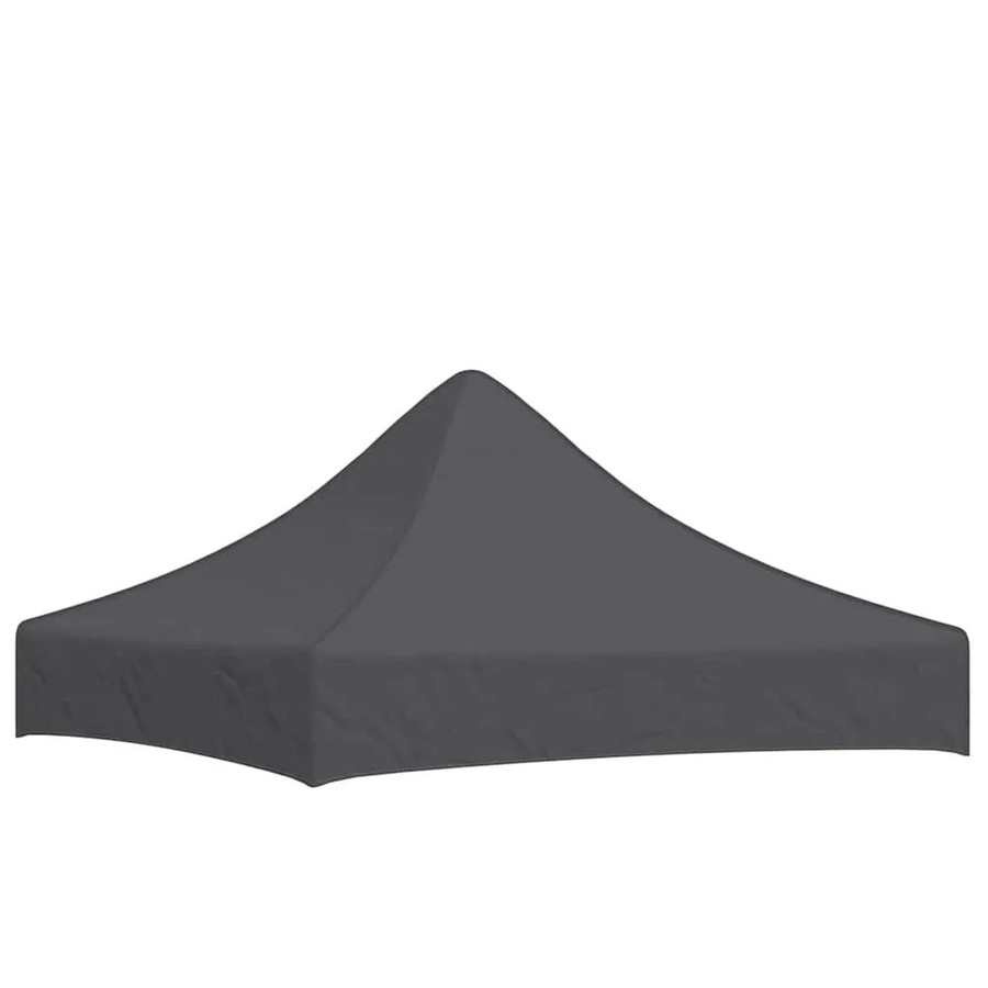 vidaXL Partyzelt-Dach für Faltpavillon in Anthrazit, B/T: 200 x 200 cm, aus Polyester mit PVC-Beschichtung - Bild 2