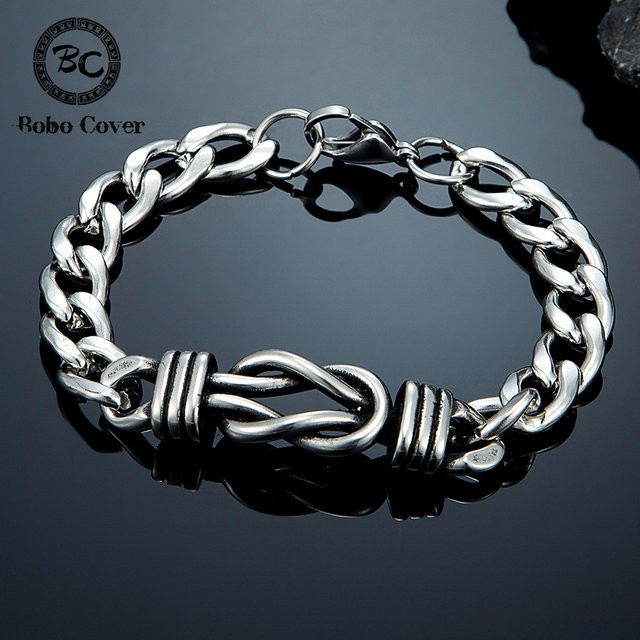 Herren-Armband bobo cover, Edelstahl, Silber, Punk - Bild 1