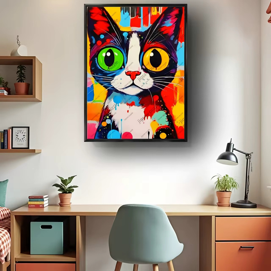 AZNM Puzzle, Katzen-Design, Bunt / Mehrfarbig - Bild 5