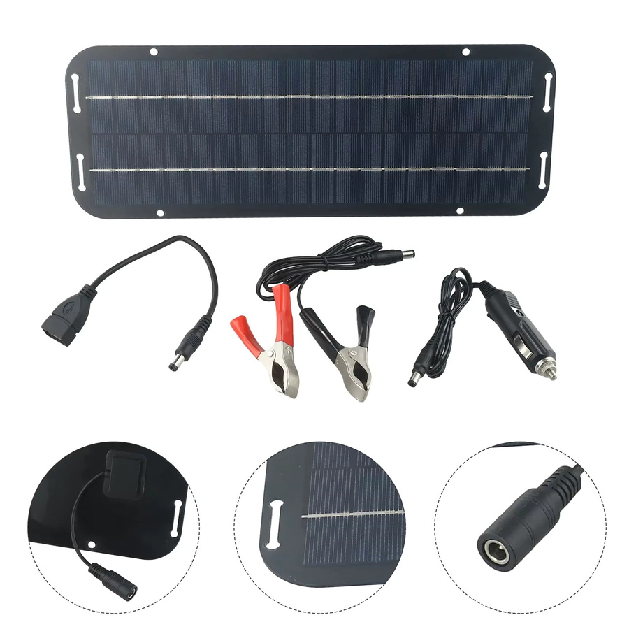 Olt Power Solarbatterieladegerät mit monokristallinen Solarzellen für 12V Auto, Van und Boot - Bild 3