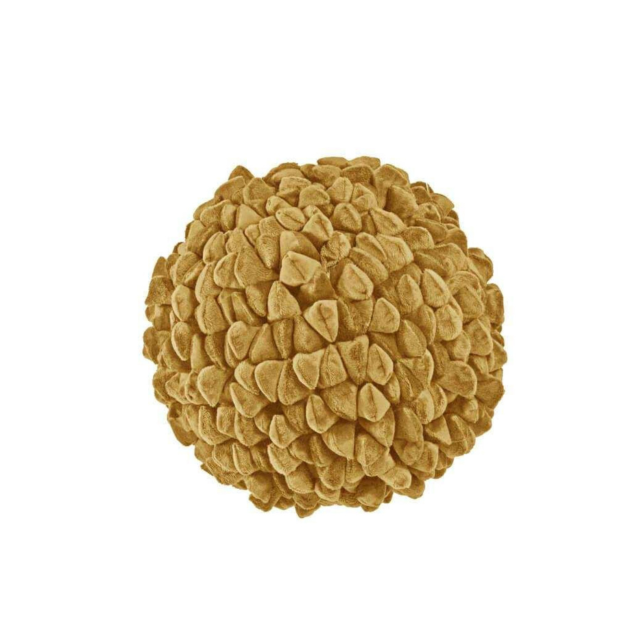 Haans Lifestyle Kissen Ball Pebble in Saffron Gold, Durchmesser: 26 cm - Bild 1