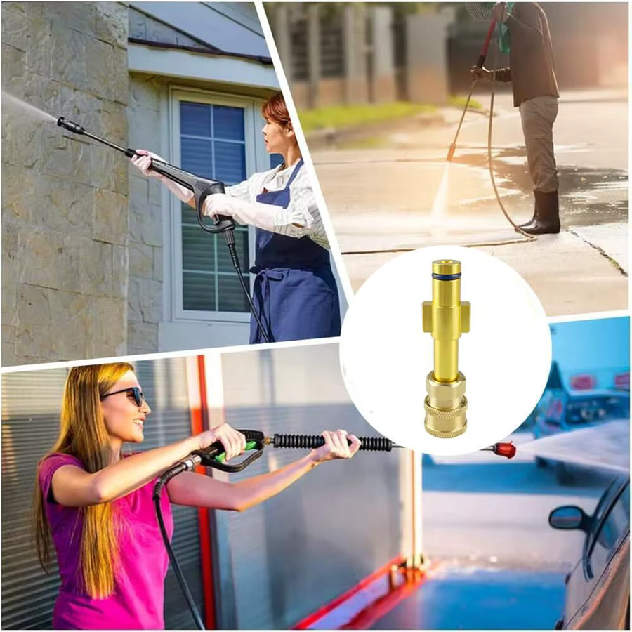 Kärcher Hochdruckreiniger-Schnellverbinder 1/4 Zoll auf Spritzpistole in Gold als Bajonett-Adapter für Waschpistolen - Bild 3