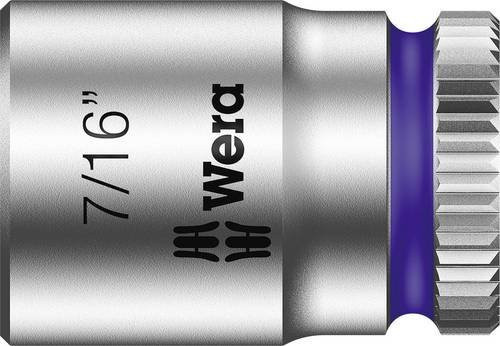 Wera Außen-Sechskant Steckschlüsseleinsatz 7/16 Zoll 1/4 Zoll 6,3 mm Silber - Bild 1