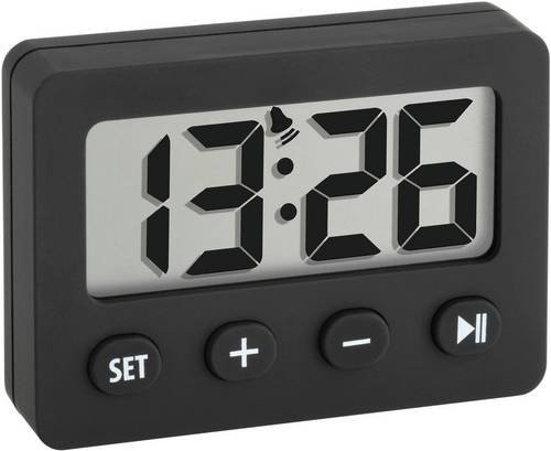 TFA Dostmann Wecker, Quarz, Schwarz, Unisex - Bild 1