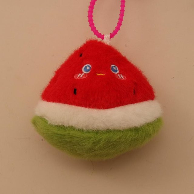 Süßer Frucht-Plüschanhänger Aubergine Wassermelone, Schlüsselanhänger, Mini-Banane, 10cm - Bild 1