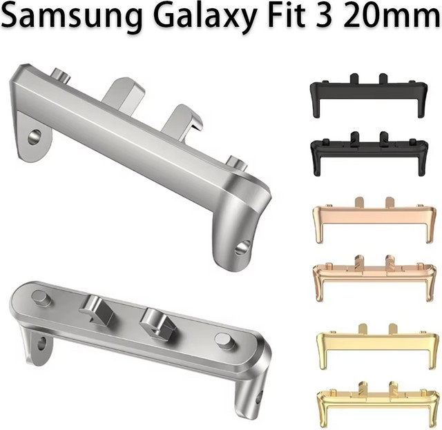 Samsung Adapter für Galaxy Fit 3, 20mm, Edelstahl, 1 Paar - Bild 1