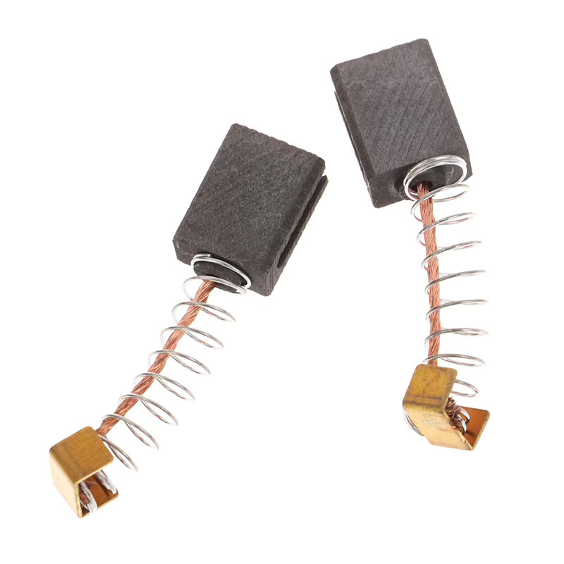 2er-Set Kohlebürsten aus Carbon für Parkside PBH 1500 A1, Maße: 6 x 10 x 14 mm, Farbe: Schwarz - Bild 2