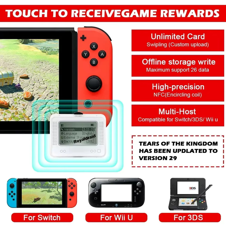 HeroAngel AMB Pixl Emulator Simulator mit NFC und Bluetooth für Nintendo Switch, WiiU und 3DS - Bild 6