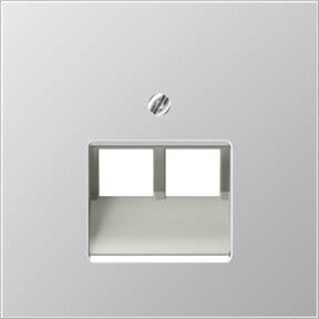 Jung Abdeckung aus Aluminium für IAE/UAE-Dose in Silber AL 2969-2 UA - Bild 1
