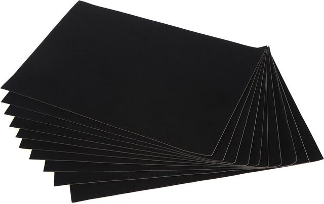 10 Stück selbstklebende Samtstoff-Patches von Igeteck in Schwarz zum Nähen und Dekorieren von Schmuckboxen - Bild 1