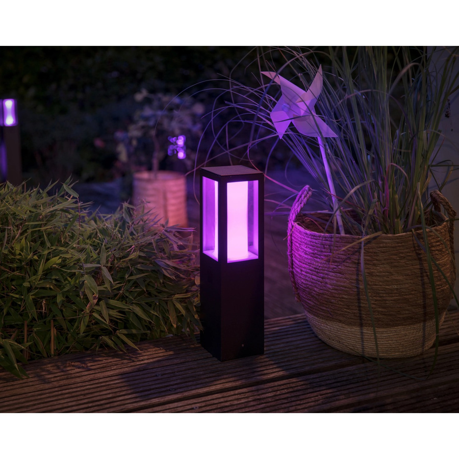 Philips Hue White & Color Ambiance Impress Outdoor LED-Sockelleuchte Schwarz - Bild 2