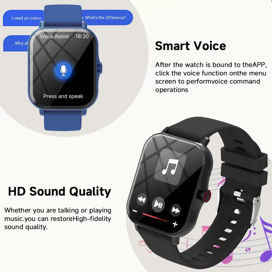 Ola Esporte Smartwatch, 1,83 Zoll, Purple, Silikon, Unisex - Bild 4