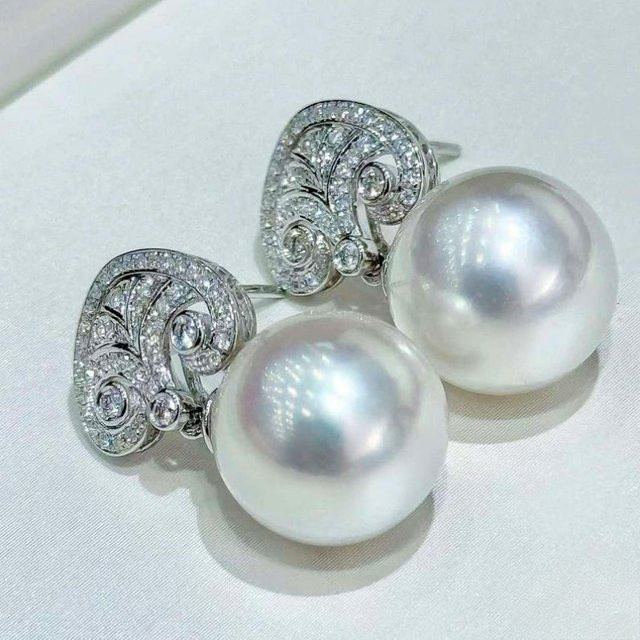 YoYo Ohrringe, Silber, Zirkonia, Perle, Damen - Bild 1