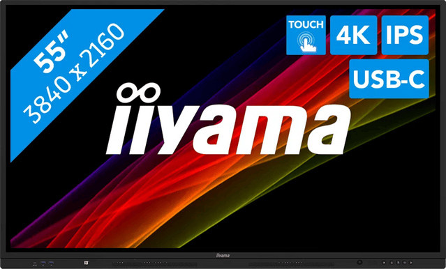 iiyama ProLite TE5513A-B2AG 4K UHD Display in Schwarz mit USB-C Anschluss und 55 Zoll - Bild 1
