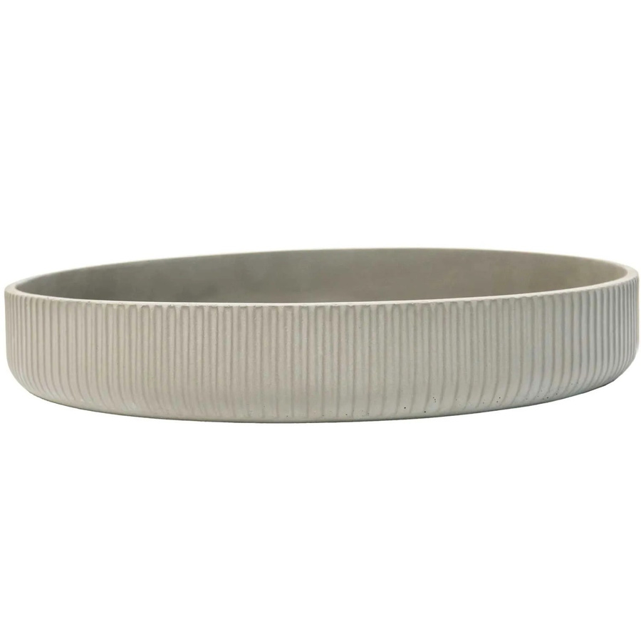 Vivanno Pflanzschale Oryven in Grau aus Fiberglas, B/T/H: 30 x 30 x 5 cm - Bild 2