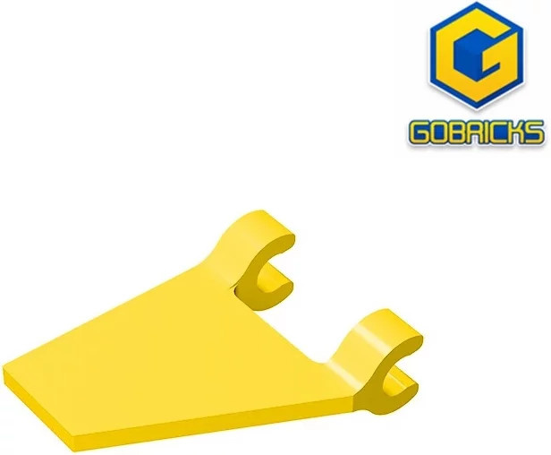 Gobricks Flagge 2 x 2 Trapez, Zubehör, Gelb - Bild 1