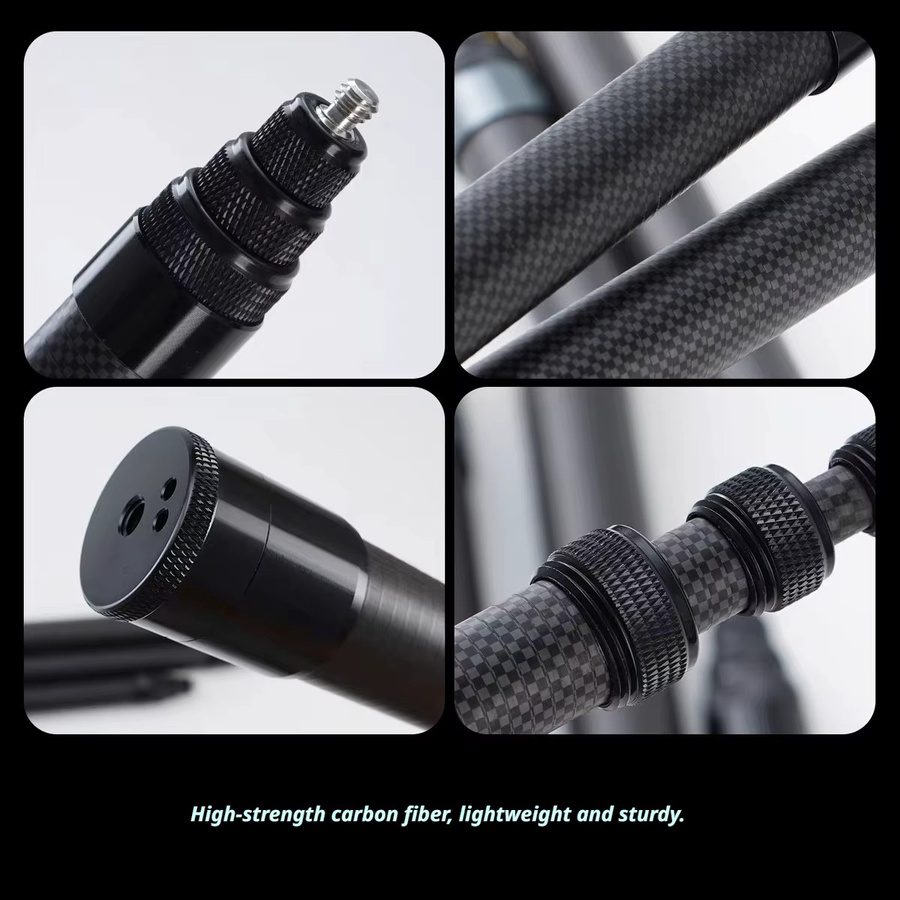 Insta360 Unsichtbarer Selfie-Stick aus Carbonfaser für X4, X5, X3 als Bullet Time Bundle Stativ-Griff in Schwarz - Bild 3