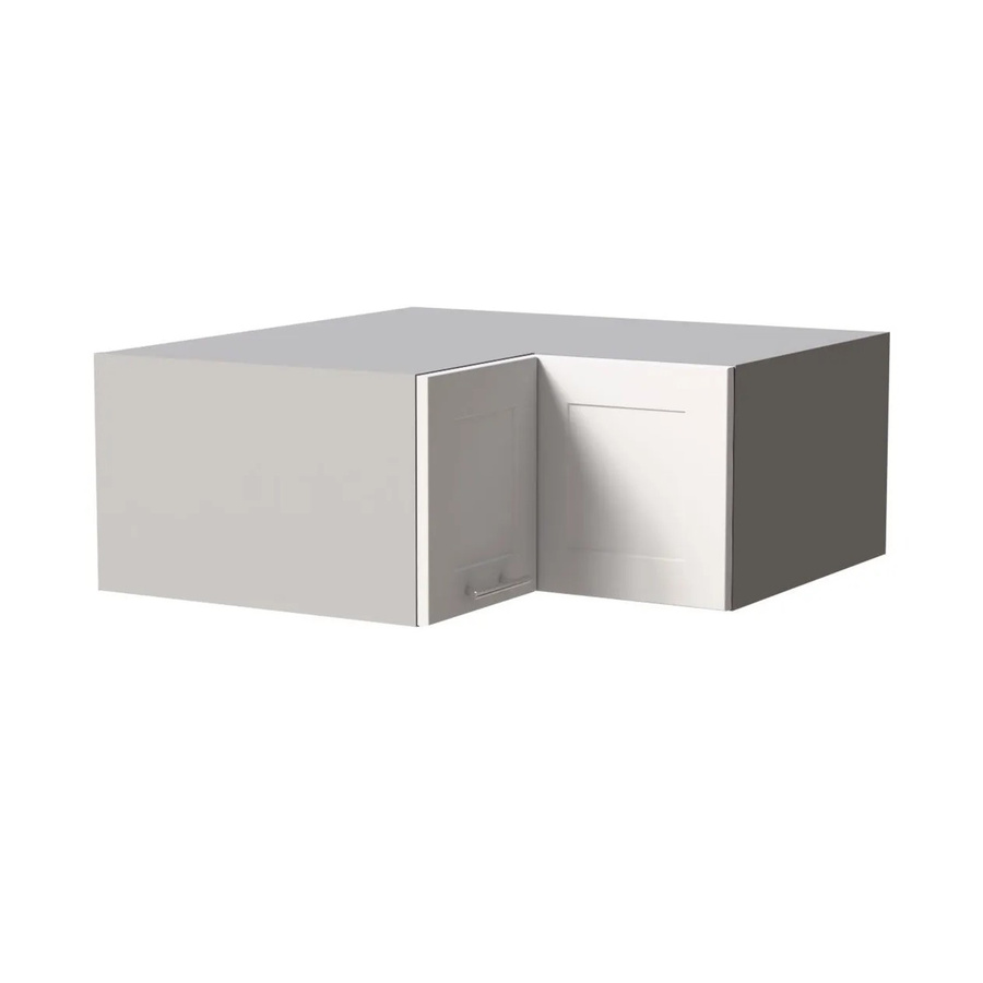Feldmann-Wohnen Eckaufsatzschrank Oslo Küchenschrank mit Soft-Close-Türen in Grau und Weiß Matt, B/T/H: 90 x 36 x 90 cm - Bild 2